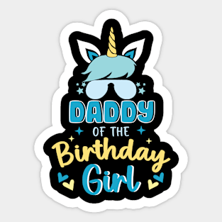 Brother Of The Birthday Girls Unicorn funny Gift For Women Men Father day Sticker